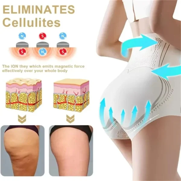 Ice Silk Ion Fiber Repair Shaping Shorts: modelador de cintura alta, controle de barriga, efeito Butt Lifting e design confortável para esculpir e modelar seu corpo - Image 3