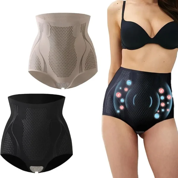 Ice Silk Ion Fiber Repair Shaping Shorts: modelador de cintura alta, controle de barriga, efeito Butt Lifting e design confortável para esculpir e modelar seu corpo