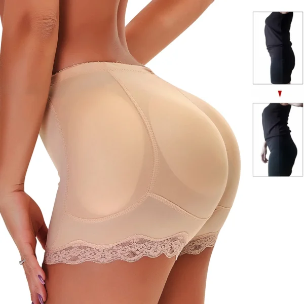 Butt Lifter acolchoado, Butt Enhancer e shaper do corpo com modelagem strap. Falso hip shapewear e push up calcinha para levantar e modelar o corpo com conforto." - Image 2