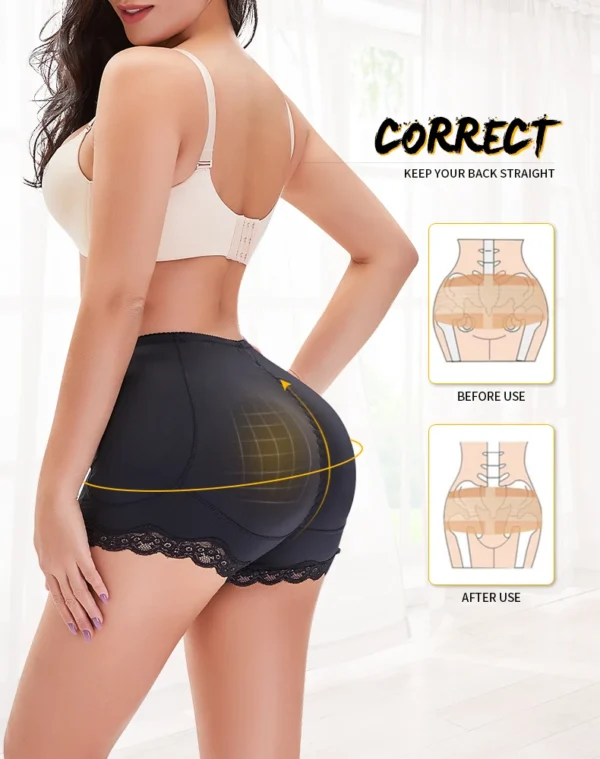 Butt Lifter acolchoado, Butt Enhancer e shaper do corpo com modelagem strap. Falso hip shapewear e push up calcinha para levantar e modelar o corpo com conforto." - Image 7